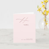 DIY Colors Elegane Luxe Calligraphie Ihre Vows Car Karte (Gelbe Blume)