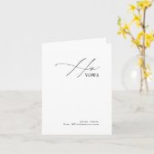 DIY Colors Elegane Luxe Calligraphy Seine Vows Car Karte (Gelbe Blume)