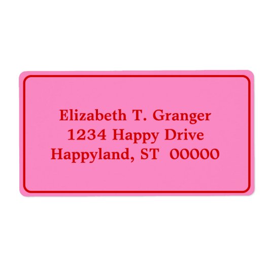 DIY Colors Gerahmt Pink #3 Red (Vorne)