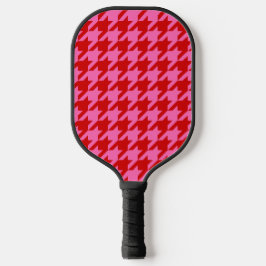 DIY Colors Hahnentrittmuster SV Red Hot Pink Pickleball Schläger