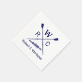 DIY Colors Men Ruwing Crew Blades Boat Initial Nm Serviette (Ecke)
