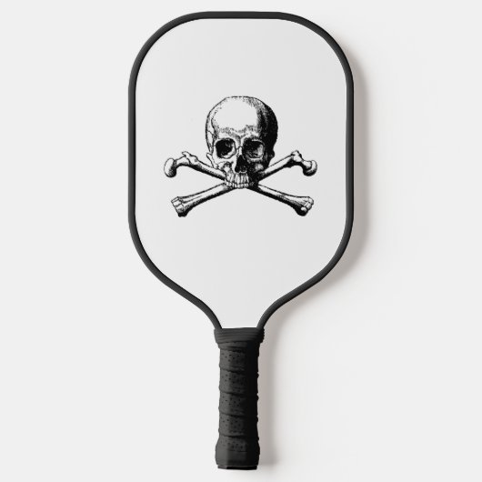 DIY Colors Pirate Skull & Crossbones Pickleball Schläger (Rückseite)