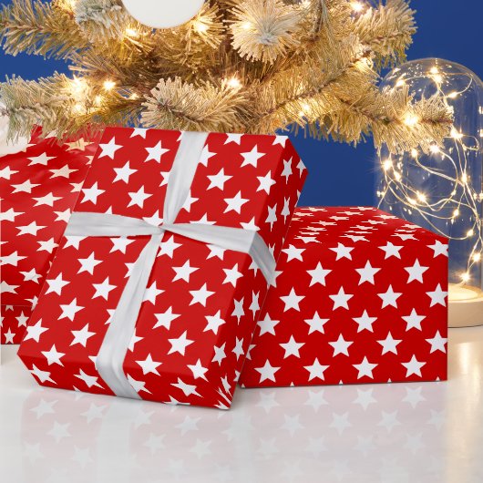 DIY Colors Stars Large SV Red White Geschenkpapier (Feiertage)