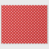 DIY Colors Stars Large SV Red White Geschenkpapier (Flach)
