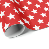 DIY Colors Stars Large SV Red White Geschenkpapier (Rolleneckpunkt)