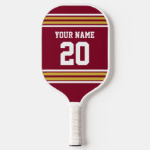 DIY Colors Team Jersey Stripes Gold Burgundy SV