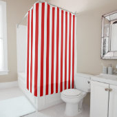 DIY Colors Vertical Strip NL #0 Red White Duschvorhang (Beispiel)