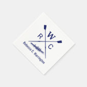 DIY Colors Women Rowing Crew Blades Boat Initial N Serviette (Ecke)