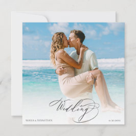 *~ DIY Couple FOTO UAWG QR AR6 Hochzeit Einladung