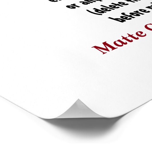 DIY Create your own 12 x 12 Matte Cardstock A9 Poster (Ecke)