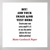 DIY Create your own 12 x 12 Matte Cardstock A9 Poster (Vorne)
