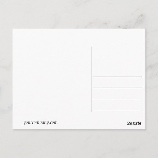 DIY, Create your own, add your image or text. Postkarte (Rückseite)