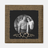 DIY Create your own | Rustikales Personalisiertes  Magnet (Vorne)