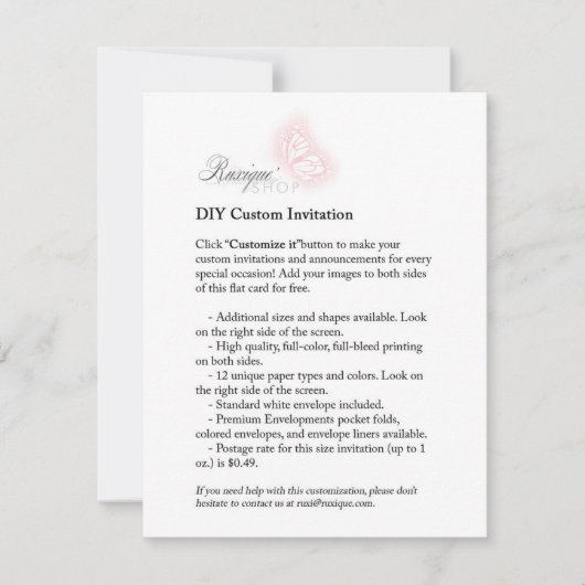 DIY Custom 4.25x5.5 UAWG Danke Karte druckbar (Vorderseite)