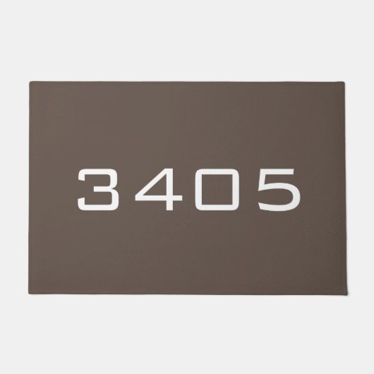 DIY CUSTOM ADRESSE NUMMER UND Farbe Fußmatte (Vorderseite)