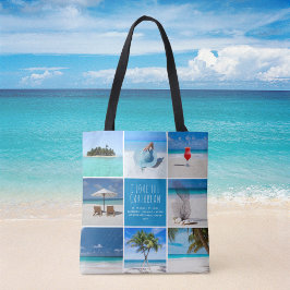 DIY Custom Destination Travel Foto Collage Tasche
