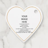 DIY Custom Imitats Gold Trim, kleine Herz-Günstig  Geschenkanhänger (Rückseite)