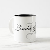 DIY Custom Mit Monogramm Tasse (Vorderseite Links)