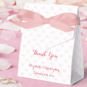 DIY Custom Personalisiert Elegant Script Rosa Herz Geschenkschachtel