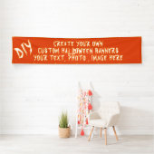 DIY Custom Personalisiert Party Decoration Hallowe Banner (Insitu)
