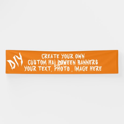 DIY Custom Personalisiert Party Decoration Hallowe Banner (Horizontal)