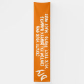 DIY Custom Personalisiert Party Decoration Hallowe Banner (Vertikal)