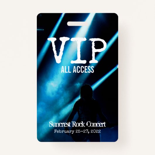 DIY CUSTOM PERSONALISIERT VIP ALL ACCESS PASS ABZE AUSWEIS (Vorderseite)