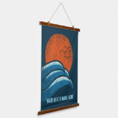 DIY Custom Travel Poster Beach Surfthema Wandteppich Mit Holzrahmen (Gewinkelt)