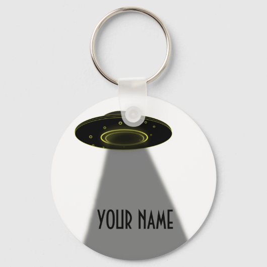 DIY CUSTOM UFO, SCHREIBEN SIE IHREN NAMEN SCHLÜSSELANHÄNGER (Vorderseite)
