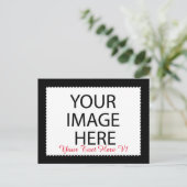 DIY Custom Zazzle Foto von Frame You Design Jursel Postkarte (Stehend Vorderseite)