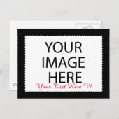 DIY Custom Zazzle Foto von Frame You Design Jursel Postkarte (Vorne/Hinten)