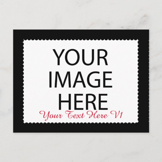 DIY Custom Zazzle Foto von Frame You Design Jursel Postkarte (Vorderseite)