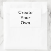 DIY Custom Zazzle Geschenkgegenstand Sie selbst en Rechteckiger Aufkleber (Tasche)