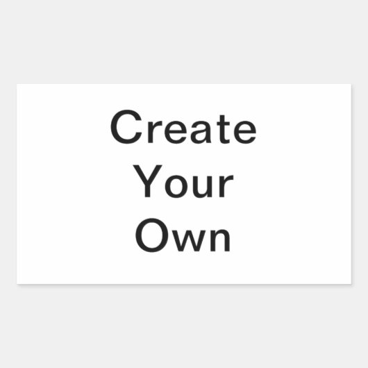 DIY Custom Zazzle Geschenkgegenstand Sie selbst en Rechteckiger Aufkleber (Vorderseite)