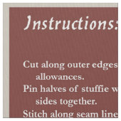 DIY Cut & Sew Mittelalterliche Walking Fische Stoff (Nahaufnahme)