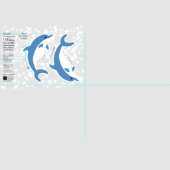 DIY Cut & Sew Plush Blue Bottlenose Dolphin Stoff (Kachel)