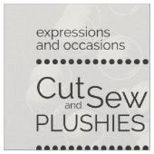 DIY Cut & Sew Plush Blue Bottlenose Dolphin Stoff (Nahaufnahme)