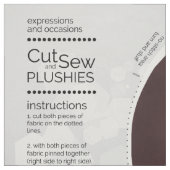 DIY Cut & Sew Plush Female Harlequin Duck Stoff (Muster)