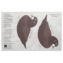 DIY Cut & Sew Plush Female Harlequin Duck Stoff