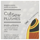 DIY Cut & Sew Plush Halfmoon Butterflyfish Stoff (Muster)