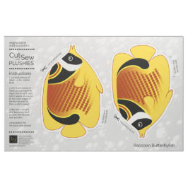 DIY Cut & Sew Plush Halfmoon Butterflyfish Stoff