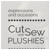 DIY Cut & Sew Plush Halfmoon Butterflyfish Stoff (Nahaufnahme)