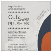 DIY Cut & Sew Plush Male Harlequin Duck Stoff (Muster)