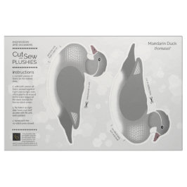 DIY Cut & Sew Plush Weibchen Mandarin Duck Stoff