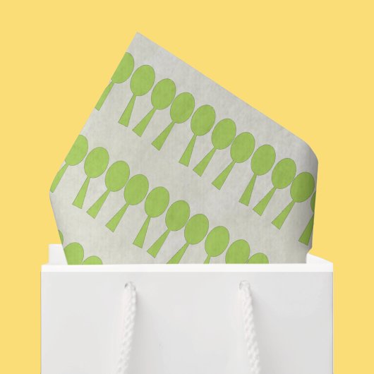 DIY Decoupage Modern Green Forest Seidenpapier