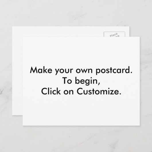 DIY - Design Erstellen Sie Ihre eigenen Postkarten (Vorne/Hinten)