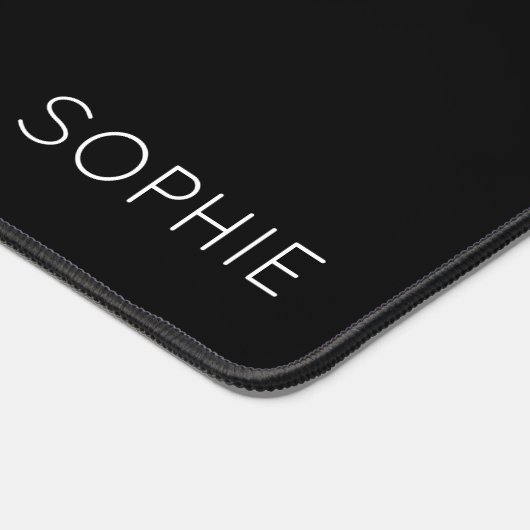 DIY Desk Mat | Benutzerdefinierte Farbe, Text, Nam Schreibtischunterlage (Ecke)