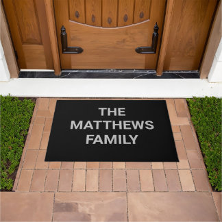 DIY Doormat | Benutzerdefinierte Farbe, Name, Text Fußmatte