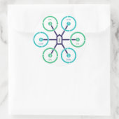 DIY Drone HexaX-Aufkleber Runder Aufkleber (Tasche)