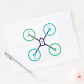 DIY Drone QuadX Aufkleber (Umschlag)